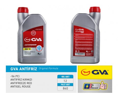 ANTİFRİZ 1 LT -56 C KIRMIZI LONG LİFE 1 Ad ORGANIK