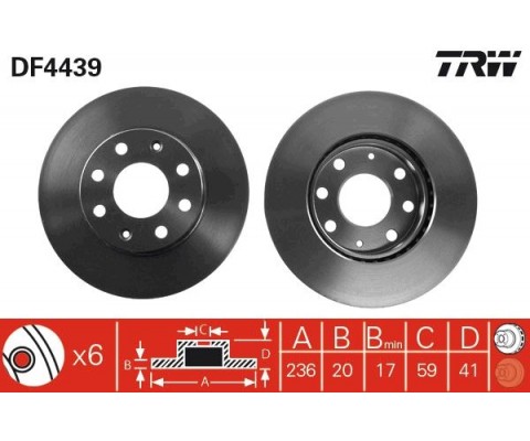 ÖN FREN AYNASI CORSA B-ASTRA F-VECTRA A-ASCONA C-COMBO B 94-01 AVEO-KALOS 03 246x19.9x4DLxHAVALI 90511111-93182291-93281952