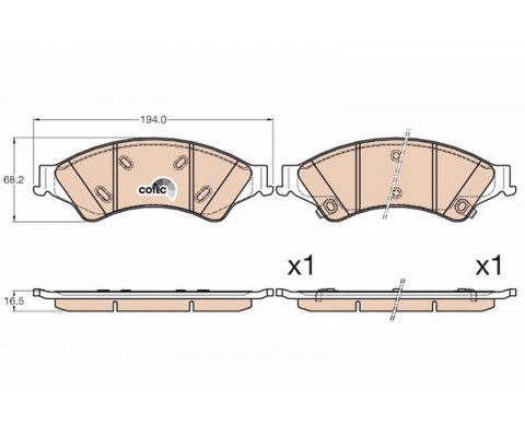 ON FREN BALATASI RANGER TKE 2.2TDCI / 3.2TDCI 4 4 12 /