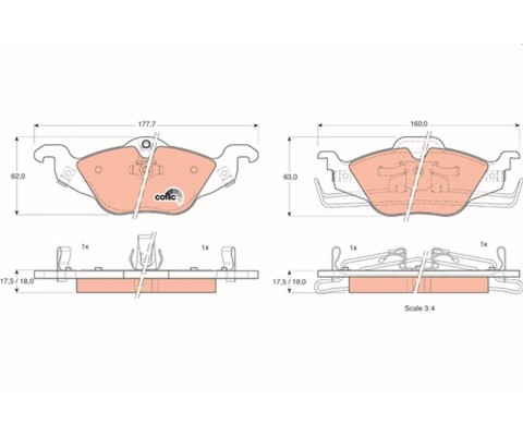 ÖN FREN BALATASI ASTRA G 1.2-1.4-1.6-1.7D-1.8-2.0D 98-05 ZAFIRA 1.8-2.0D 16V 98-05