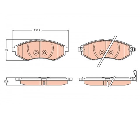 ÖN BALATA CHEVROLET KALOS 02 AVEO 05
