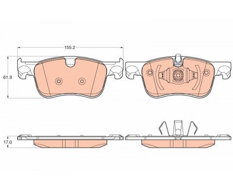 ÖN FREN BALATASI OPEL COMBO E 18 PARTNER PRIFTER-BERLINGO 18 C4 PICASSO 13 SPACETOURER 18 TOYOTA PROACECITY 19 KULLANILDIGI DISK CAPI:283 KALINLIK:26