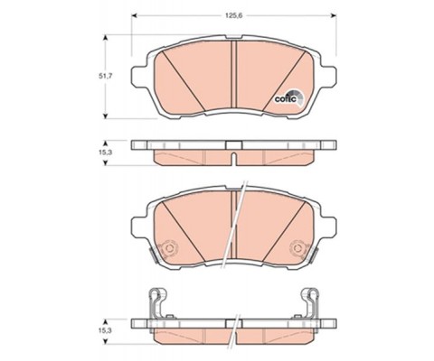 ÖN BALATA FIESTA VI 1.4-1.4TDCİ 1.6 TDCI 08 SWIFT 10 JUSTY 07 MAZDA II 07 SIRION 08