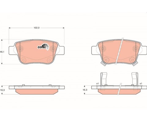 ARKA BALATA AVENSIS 1.8-2.0-2.0D-4D 2.4 3.03-11.08 COROLLA VERSO 1.6-1.8- 2.0 2.2D-4D 04-3.04-09