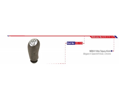 VİTES TOPUZU RENAULT MEGANE II 02 CLIO III 04 DACIA LOGAN 04 5 İLERİ-KROM KAPAK