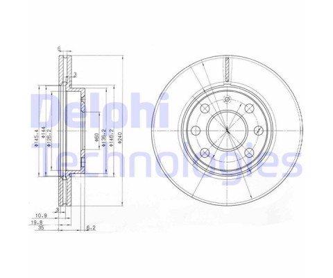 ÖN FREN AYNASI CORSA C 1.0-1.2 16V 01 11 ABS Lİ 240x20x4DLxHAVALI