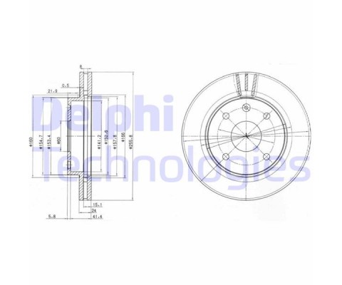 ÖN FREN AYNASI LACETTI-NUBIRA 1.4 16V-1.6-1.8 05 255.8x24x4DLxHAVALI