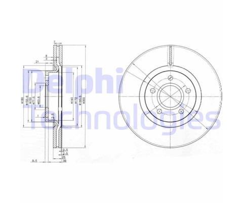 ON FREN DISK AYNASI FOCUS II-III 04 17 C MAX 03 07 KUGA I-II 08 CONNECT 14 VOLVO C30 C70 II S40 II V50 04 12 OLCU 300 25