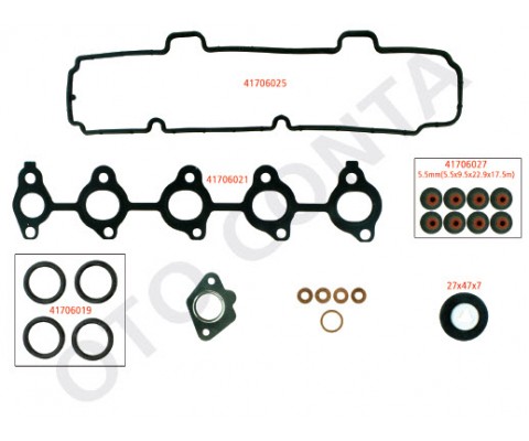 ÜST TAKIM CONTASI P107-P206-P307-BIPPER-NEMO-FIESTA-FUSION 1.4HDI DV4 TEFLON KEÇELİ SKC SİZ