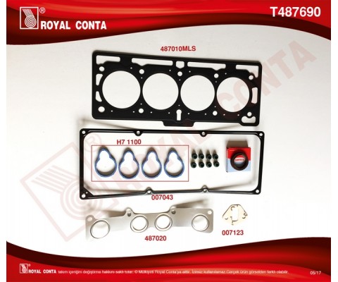 ÜST TAKIM CONTA DACIA LOGAN 04 SANDERO 08 KANGOO II 08 DOKKER 12 1.4 K7J 1.6 K7M
