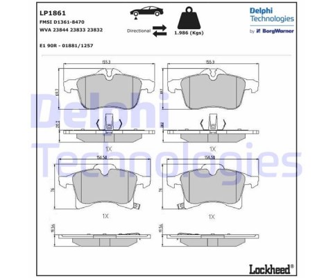 ÖN BALATA ASTRA H 04 MERIVA 03 ZAFIRA 05 CORSA C D 03 COMBO 04