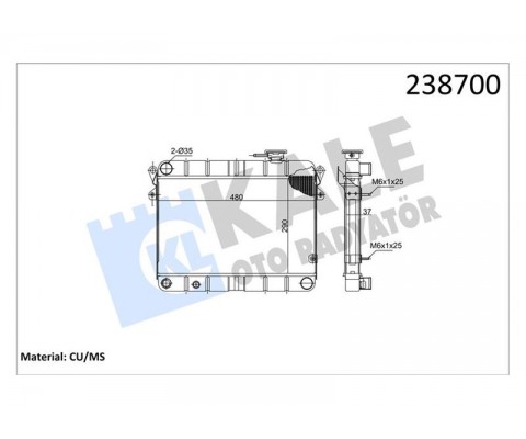 RADYATÖR M131 EM-YM 470x292x34 3 SIRA PN FANLI SİSTEM