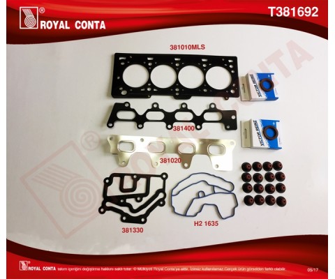 ÜST TAKIM CONTA REINZ KEÇELİ SUB.LASTİKLİ CLIO-MGN-SCENIC-LGN 1.4-1.6 16V K4J-K4M