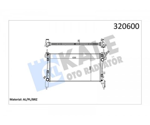 RADYATÖR PEUGEOT BIPPER-CITROEN NEMO-FIAT FIORINO 1.3-1.4 HDI 08