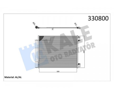 KLİMA RADYATÖRÜ KONDENSERİ RENAULT MEGANE IV 15 TALISMAN 15 GRAND SC NIC IV 16 1.2TCe 1.3 TCe 1.5dCi 1.6Sce 1.6dCi AC MEK. ATOM. AL BRZ
