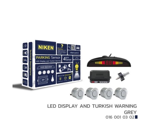PARK SENSÖRÜ LED EKRAN VE TURKCE UYARI GRİ 22MM