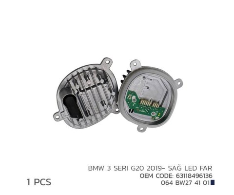BMW 3 SERI G20 2019- SAĞ LED FAR MODÜL 63118496136