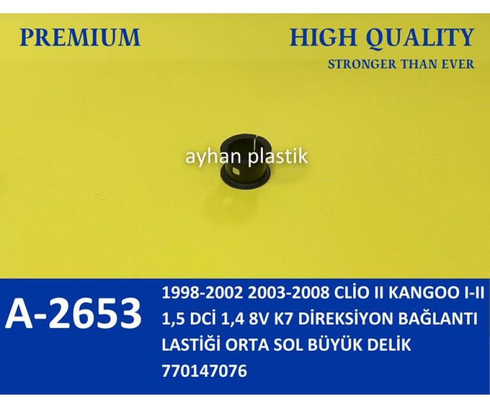 DİREKSİYON BAĞLANTI LASTİĞİ ORTA SOL BÜYÜK DELİK CLİO II KANGOO I-II 1.5 DCİ 1.4 8V K7 98-08