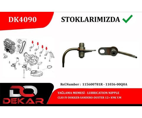YAĞLAMA MEMESİ CLİO IV-DOKKER-SANDERO-DUSTER 12> K9K Y.M
