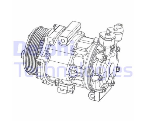 KLİMA KOMPRESÖRÜ FORD TRANSİT 06> 2.4-2.2 TDCİ ARKADAN ÇEKER
