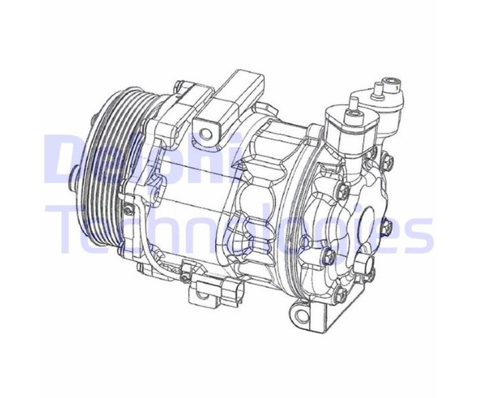 KLİMA KOMPRESÖRÜ FORD TRANSİT 06> 2.4-2.2 TDCİ ARKADAN ÇEKER