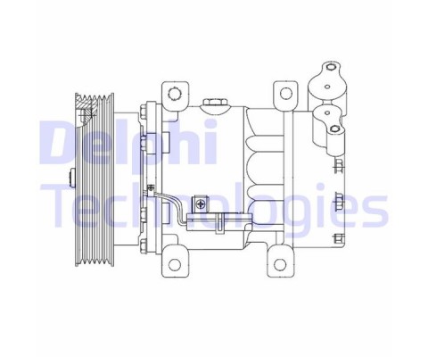 KLIMA KOMPRESORU MERCEDES CITAN W415 12> . RENAULT CLIO III 04>12 KANGOO II 08> MODUS 04> MICRA III 03>10 QASHQAI J10 06>13 1.5dCi K9K 12V 6 KANAL 125MM