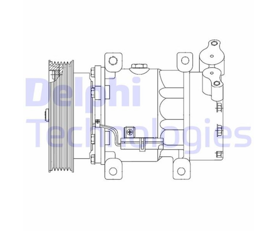 KLIMA KOMPRESORU MERCEDES CITAN W415 12> . RENAULT CLIO III 04>12 KANGOO II 08> MODUS 04> MICRA III 03>10 QASHQAI J10 06>13 1.5dCi K9K 12V 6 KANAL 125MM