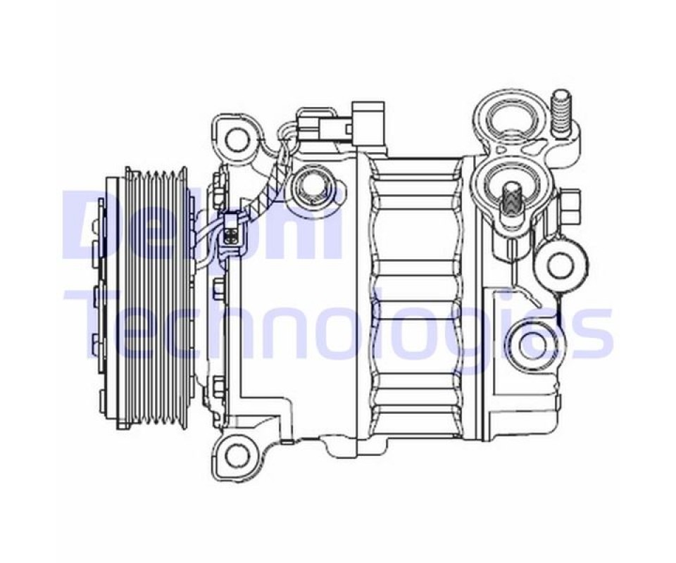 KLİMA KOMPRESÖRÜ FORD FOCUS-MONDEO VOLVO S40-V50-V60 12> 1.6 TDCİ 10> V40 10> V50 10> S60 II 10> S40 II 10> C30 10> 1.6D D 4162 T