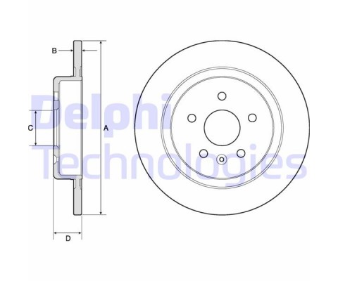 ARKA FREN DİSKİ OPEL ASTRA K 15>22 288x45x5 DOLU