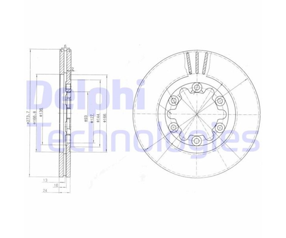 FREN DİSKİ ÖN FORD RANGER 98> 4x4 ÇAP: 274mm