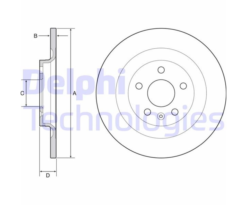ARKA FREN DİSKİ VOLVO XC40 536 2017 >2021 > CAP 302X 5 BIJON 16 İNÇ