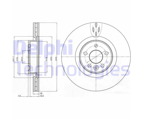 ON FREN DISK AYNASI HAVALI VOLVO S60 II 10>15 S80 II 06> V60 I 11>15 V70 III 07>15 XC70 II 09>15 336cm CAP