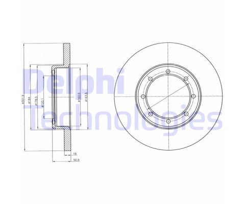 ARKA FREN AYNASI RENAULT MASTER III 10> OPEL MOVANO B 10> 2.3dCi 302x18x 8DELİK ÇİFT TEKER