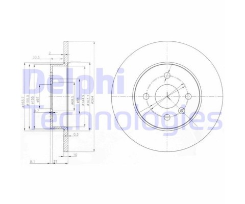 ARKA FREN AYNASI ASTRA H L67 04>14 COMBO C 01>11 MERIVA A 03>10 264x10x4DL DOLU