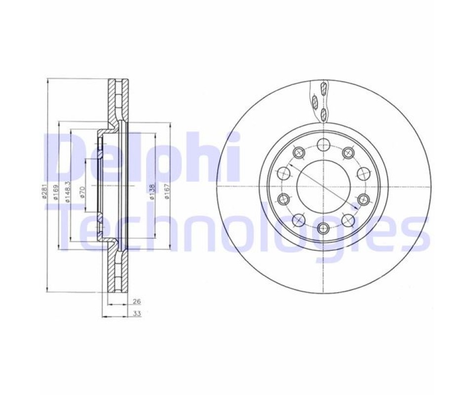 ÖN FREN AYNASI ALFA ROMEO GIULIETTA 1.4TB-1.6JTDM 10>FIAT 500X 1.4-1.3DMT-1.6DMTJ 14> 281x5DxHAVALI DF6450