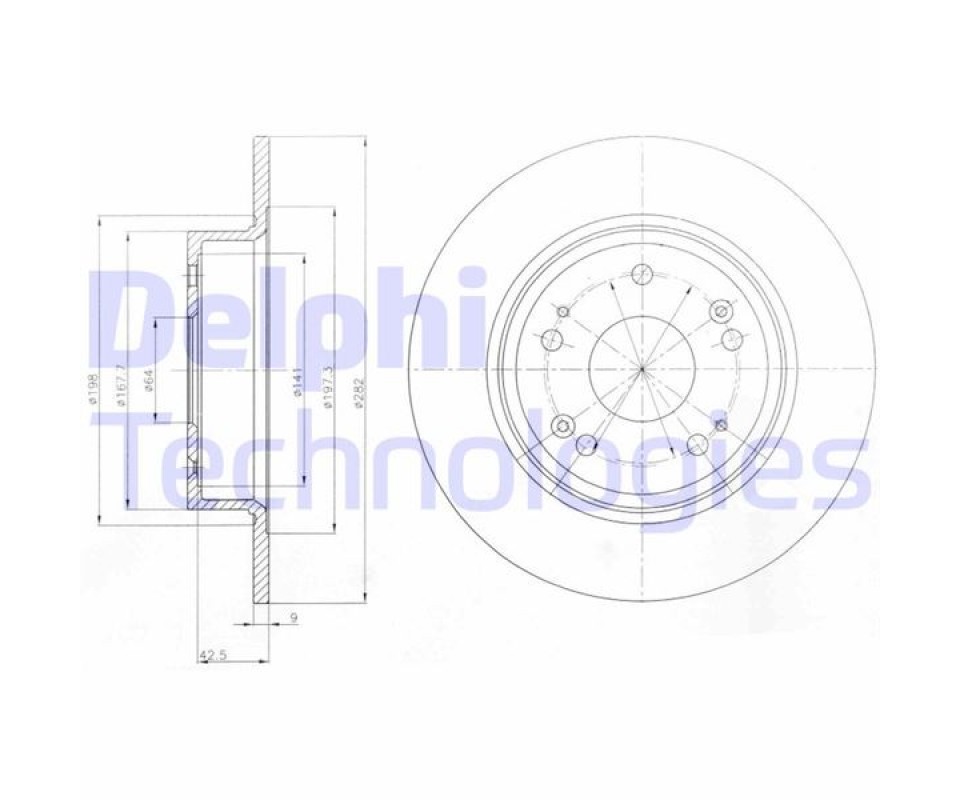 ARKA FREN DİSKİ DOLU TİP HONDA ACCORD 2.0L R20A3 CU1 kasa 08-15 282 çap x 5 bijon - Takım disk fiyatıdır