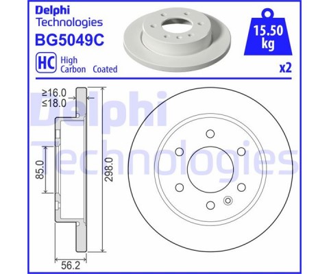 FREN DISKI ARKA MERCEDES SPRINTER B907 B910 18> ELEKTRONIK PARK FRENI