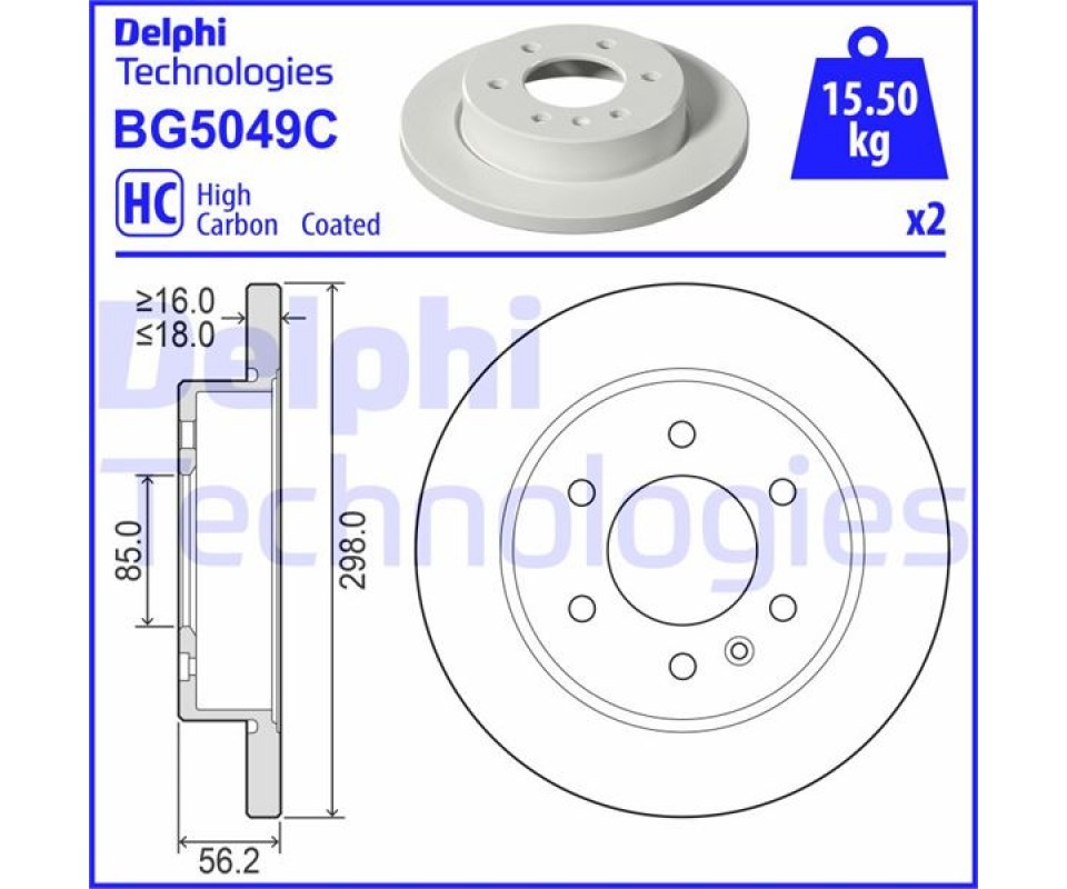 FREN DISKI ARKA MERCEDES SPRINTER B907 B910 18> ELEKTRONIK PARK FRENI