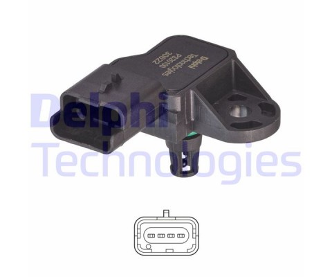 EMME MANİFOLD BASINÇ MAP SENSÖRÜ P207-P308-P5008-PARTNER-BERLINGO-C3-C4-DS3 1.4-1.6 16V VTi