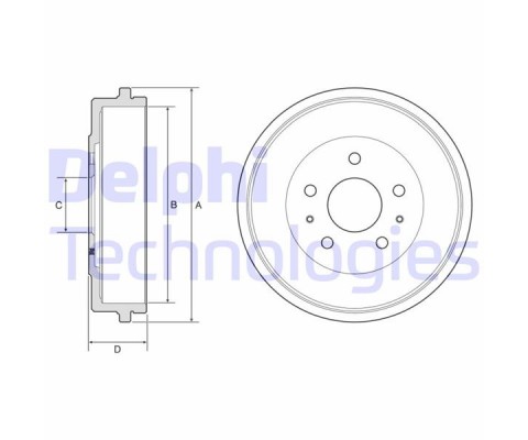FREN KAMPANASI ARKA FORD B-MAX 12> TOURNEO-TRANSİT COURİER 14>24 Dış: 271mm/ iç: 228mm