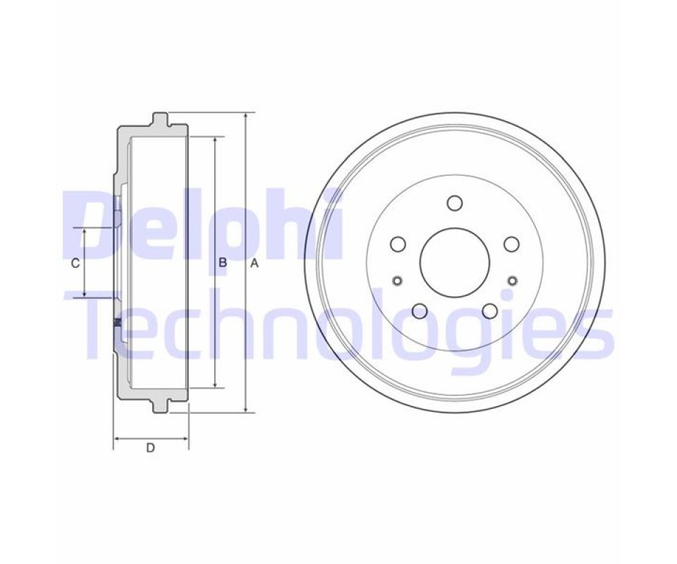 FREN KAMPANASI ARKA FORD B-MAX 12> TOURNEO-TRANSİT COURİER 14>24 Dış: 271mm/ iç: 228mm