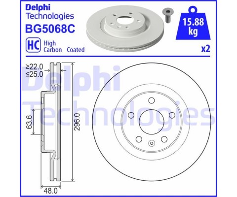 ÖN FREN DISK VOLVO XC40 536 2017/10 >