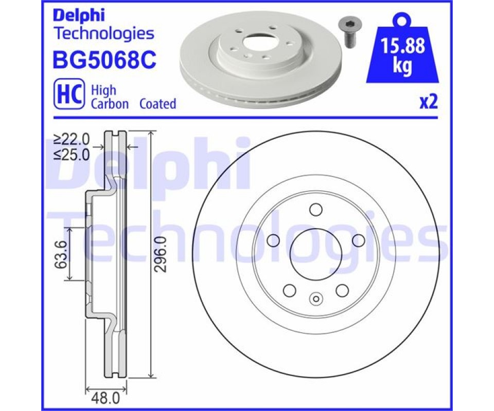 ÖN FREN DISK VOLVO XC40 536 2017/10 >