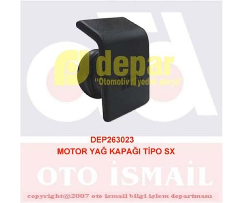 MOTOR YAĞ KAPAĞI TİPO SX