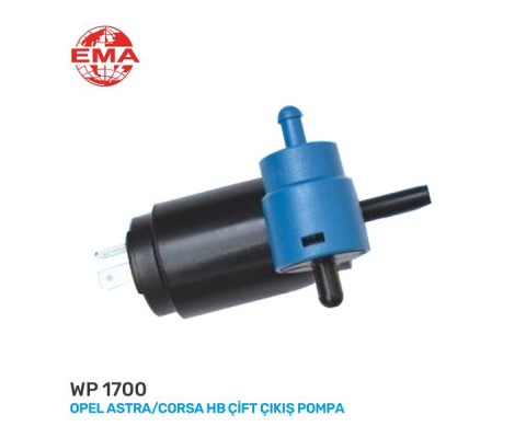 CAM SU SİLECEK FİSKİYE POMPASI MOTORU ASTRA F HB-SW 91>98 CORSA B 93>00 VECTRA A HB 88>95 OMEGA B SW 94>03 ÇİFT ÇIKIŞ