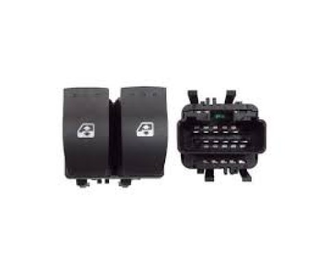 CAM AÇMA/KAPAMA ÇİFTLİ ÖN SOL ÇİFTLİ-SİYAH RENAULT MEGANE II 02> TRAFIC II 06> LAGUNA II 01> OPEL VİVARO A 06> 10 FİŞLİ