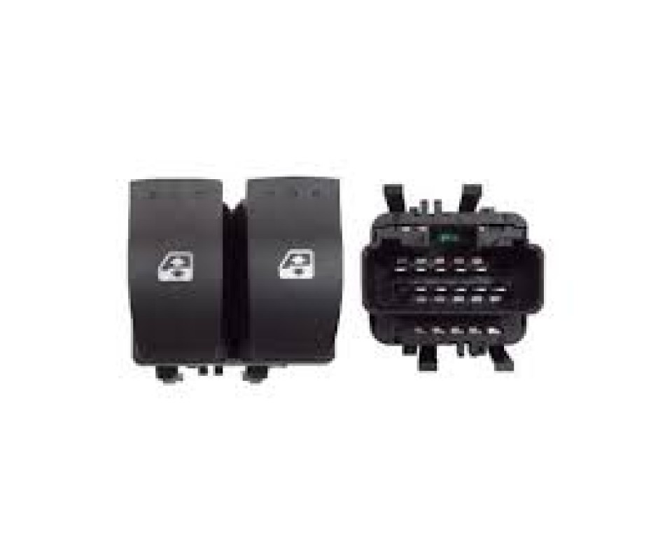 CAM AÇMA/KAPAMA ÇİFTLİ ÖN SOL ÇİFTLİ-SİYAH RENAULT MEGANE II 02> TRAFIC II 06> LAGUNA II 01> OPEL VİVARO A 06> 10 FİŞLİ