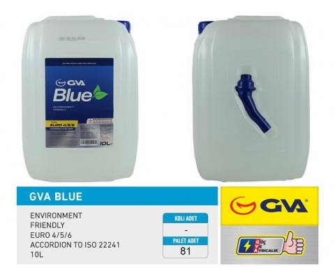 GVA BLUE SIVISI 10 LT EURO 4-5 / BİNEK EURO 6 HUNİLİ AMBALAJ
