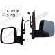 DIŞ DİKİZ AYNASI SOL FIORINO-BIPPER-NEMO 07> ELEKTRİKLİ ISITMALI ASTARLI KONVEKS 5 FİŞ VM-6115EHPL