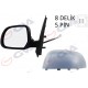 DIŞ DİKİZ AYNASI SOL DOKKER-LODGY 12> ELEKTRİKLİ ISITMALI ASTARLI KONVEKS 5 FİŞ VM-6803EHPL
